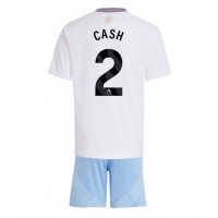 Camiseta Aston Villa Matty Cash #2 Segunda Equipación Replica 2024-25 para niños mangas cortas (+ Pantalones cortos)